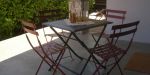 La terrasse du gîte Ammonite