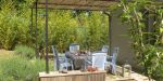 La terrasse du gîte Ammonite