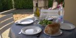la terrasse du gîte Silex