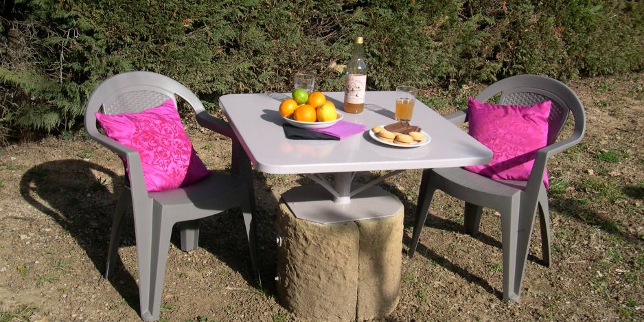 Le jardin du gîte Silex