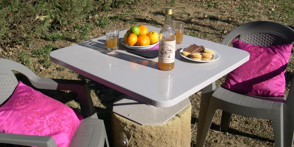 Le jardin du gîte Silex